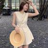 2025 Summer Women's High-End Socialite Style Pleated Skirt & Vest Set