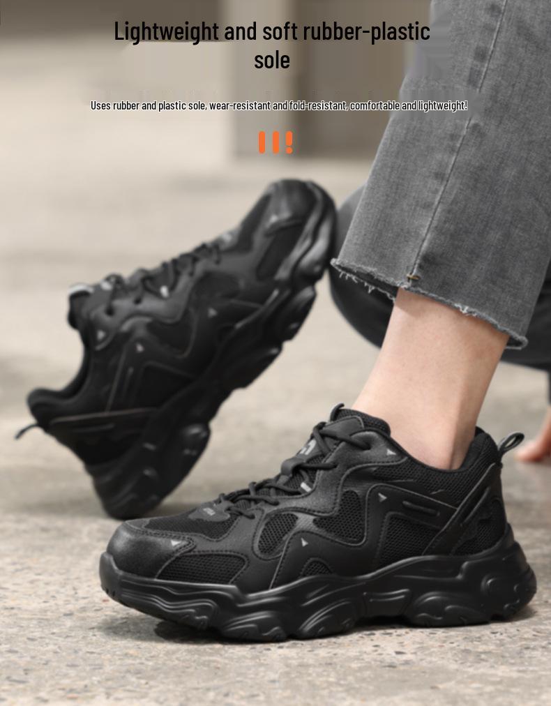 Unisex Stahlkappenschutzschuhe - Stoßfest, Durchstichfest, Modisch & Bequem für den Bau