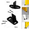 2 Pack Sliding Barn Door Guides with Screws for Wooden Cabinet