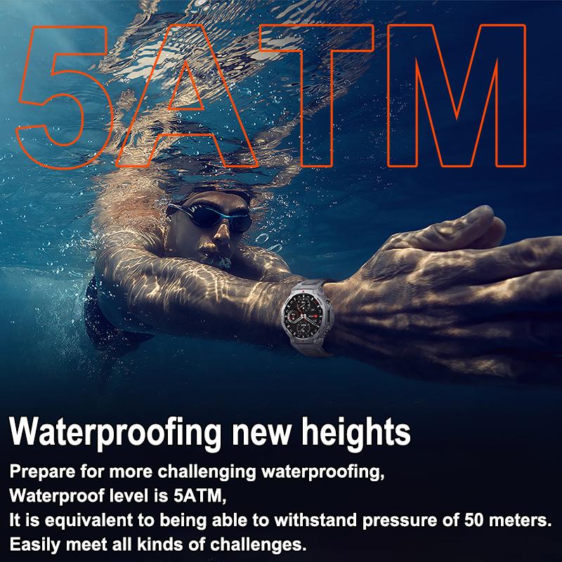 NEW For T-Rex3 Smart Watch Men 10ATM IPX8 Waterproof Smart Watches Compass Altimeter Barometric 1.43'' AMOLED Bracelet