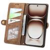 For Oppo Reno12 Pro 5G (Global) Zipper Wallet Case Geometry Lines Leather Phone Cover with Strap