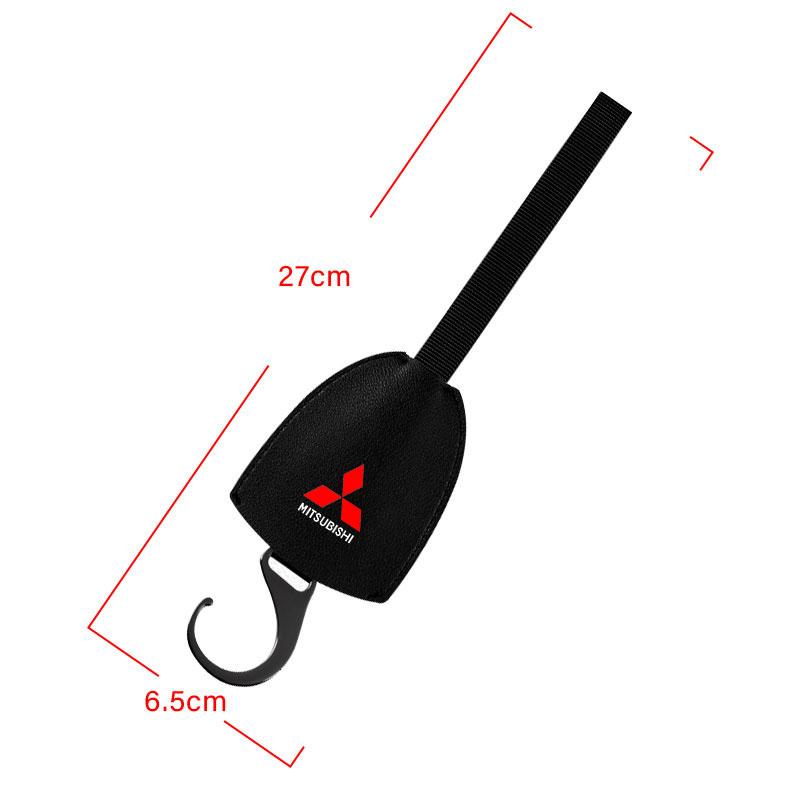 Leather Car Seat Back Hooks Portable Hanging Bag Rack For Mitsubishi ASX Lancer L200 Pajero Sport Attrage Mirage Eclipse