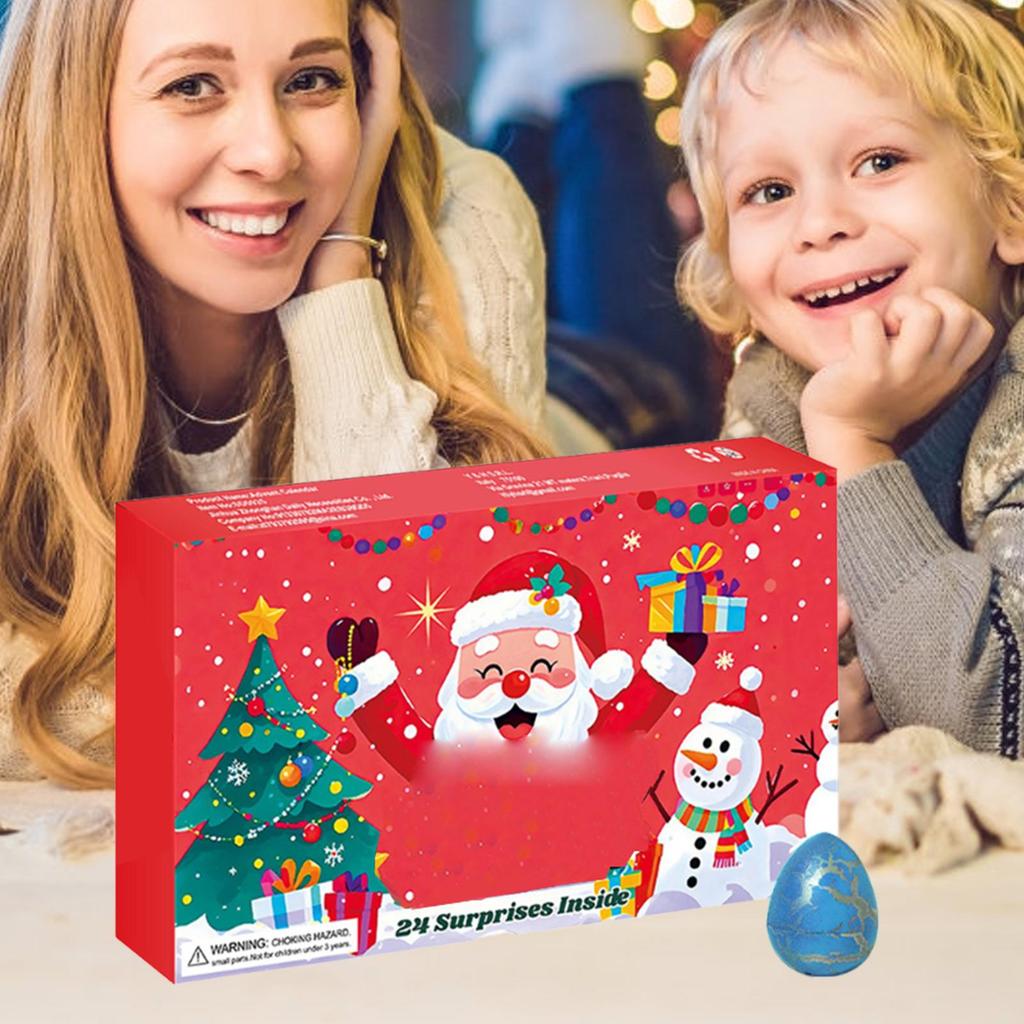 Calendar Advent 24 Days Of Christmas Countdown Toys Animal Toys Dinosaur Egg For Kids Teens Festive Decoration Party Classroom
