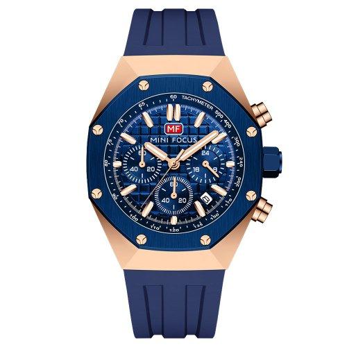 [MINIFOCUS] Мужские часы MINIFOCUS с хронографом и силиконовым ремешком MF0417G02 none