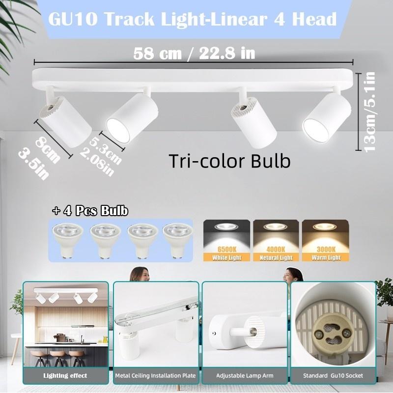 Indoor Lighting Track Rail Lamp Replaceable Bulb Ceiling Spotlight Household Minimalism LED Ceiling Lights