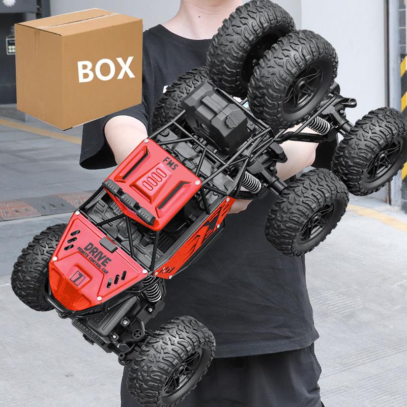 4/6Wdrc Car With Led Lights 2.4G Cross-Country Climbing Spray Racing Car Remote Control Electric Car Fall Resistant Boy Toy Gift