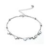 Star Bracelet Exquisite Simple Sterling Silver Five-Pointed Star Double Bracelet Women'S Premium Jewelry