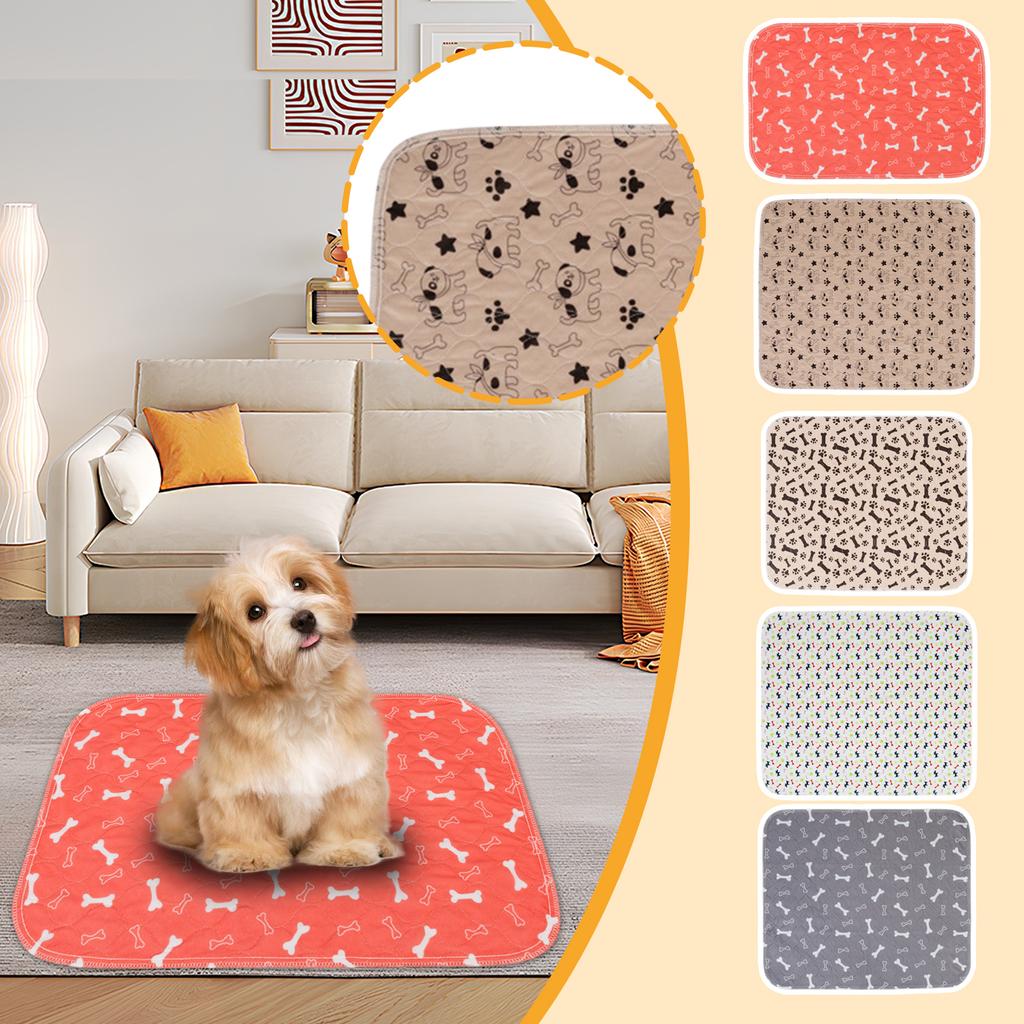 Printed Pet Pee Pad Washable Dog Training Pad Care Mat Reusable Pet Supplies