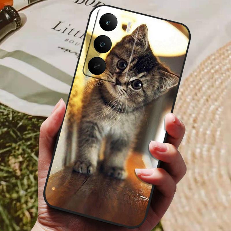 For OPPO Realme C71 Case Soft Silicone Luxury Shockproof Cover for Realme C73 TPU Coque Cute Cat Funda Shell RealmeC71 4G Global