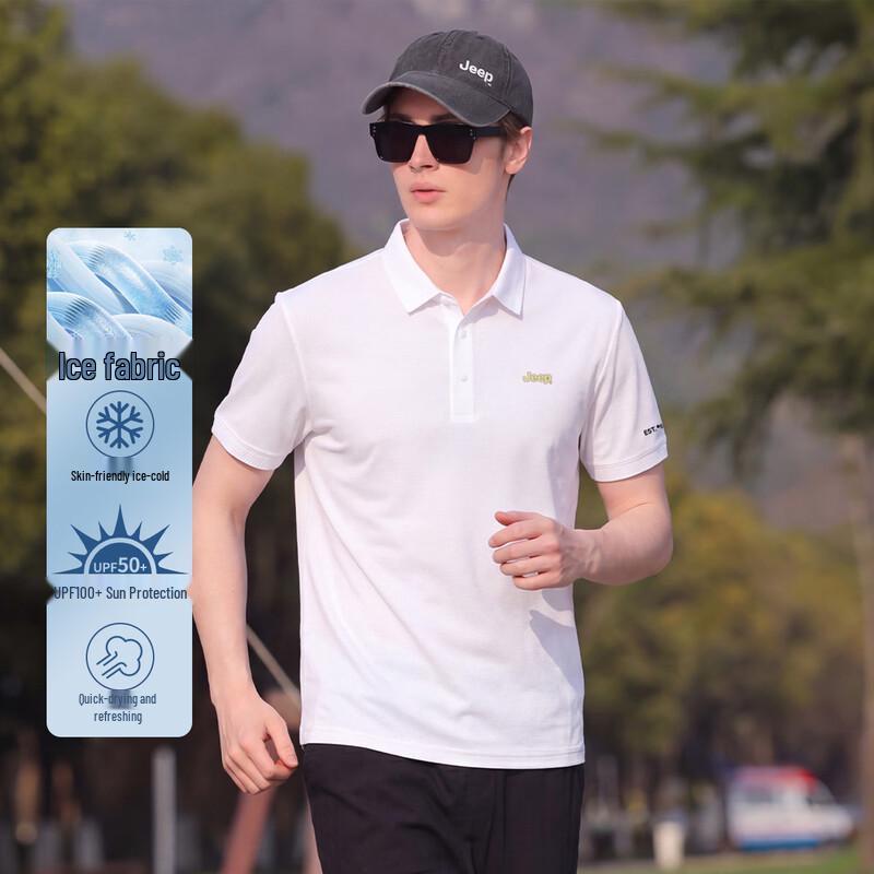 JEEP Men s Lightweight Breathable Polo Shirt 2XL