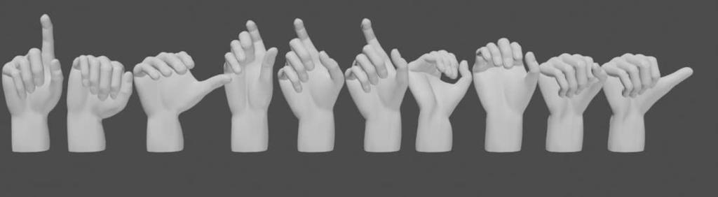 Chino Model Χέρια που Κρατούν Μικροαντικείμενα Ρητινικό Κιτ 1/35 Vol.3 CM-028B