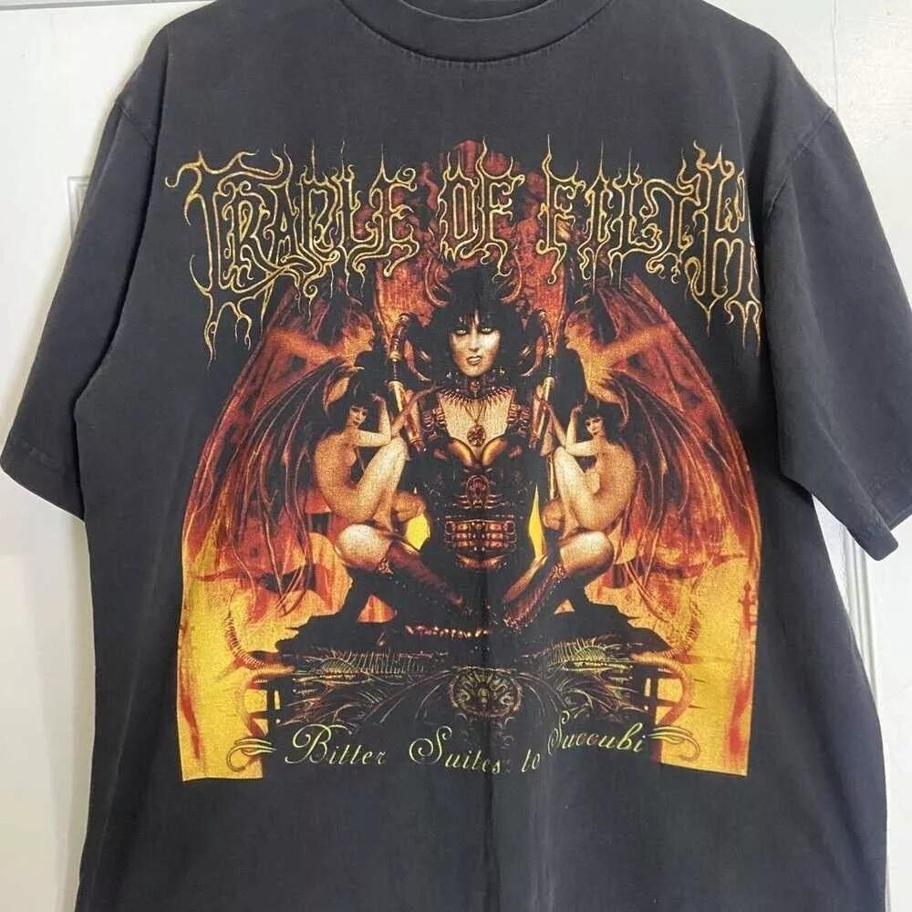 Reprint Cradle of Filth Boxy Black Metal Band Black Unisex Tshirt Men Women Unisex T-Shirt XXXL