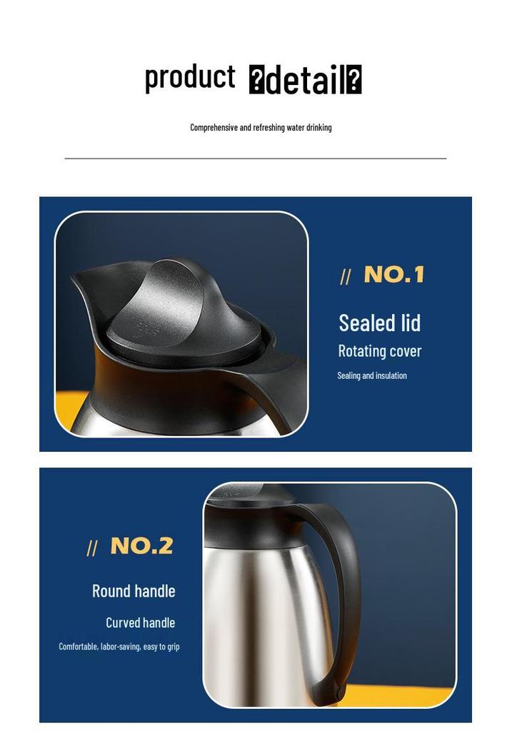 Stainless Steel Double-Layer Vacuum Insulated Coffee and Chickpea Pot