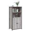 VidaXL Buffet haut sonoma gris 62x36x121,5 cm bois d'ingénierie 834213