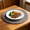 12-inch Ronde Placemats, Geweven Gevlochten Polyester Placemats, Wasbare Hittebestendige Ronde Eettafelmatten voor Keuken
