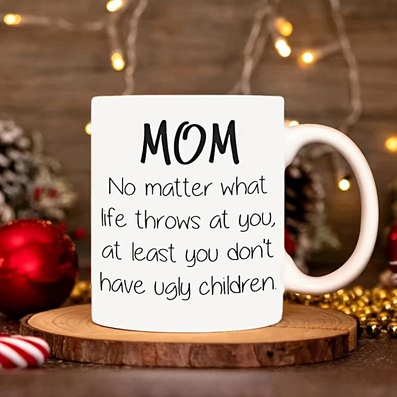 

Creative Ceramic Coffee Cup As A Birthday Gift for Mom,Milk Tea Water Cups Breakfast Mug Household Drinkware 330ml белый