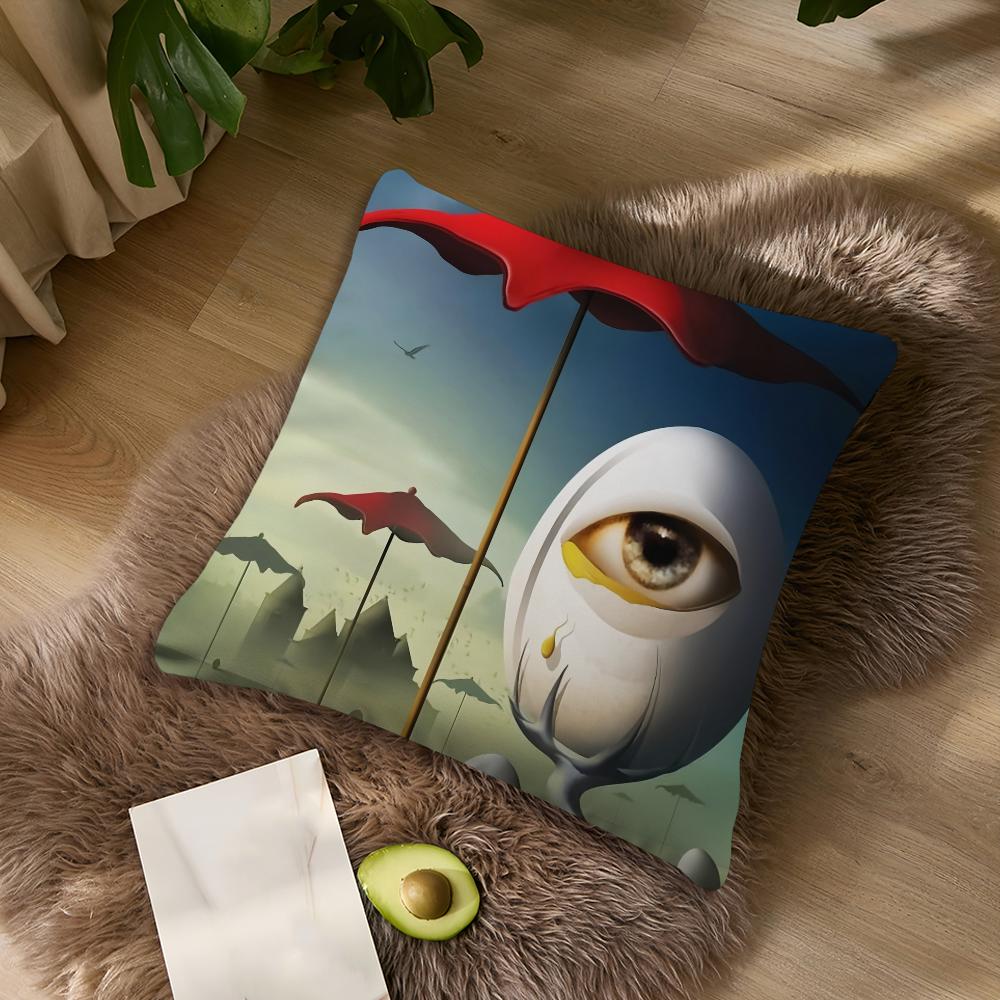 Art Salvador Dali paintings cushion For Bedroom Car Coffee Shop Room Soft and Living Room Sofa Decorative Pillow Cover Case
