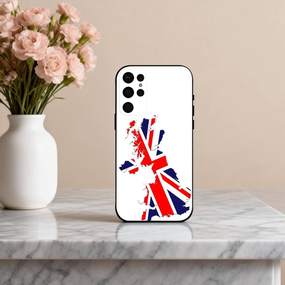U-Union-N J-Jack-K ART Phone Case For Samsung S25,24,23,22,30,21,10,9,Ultra,Plus,Lite,FE,4,5 G Soft Black Case