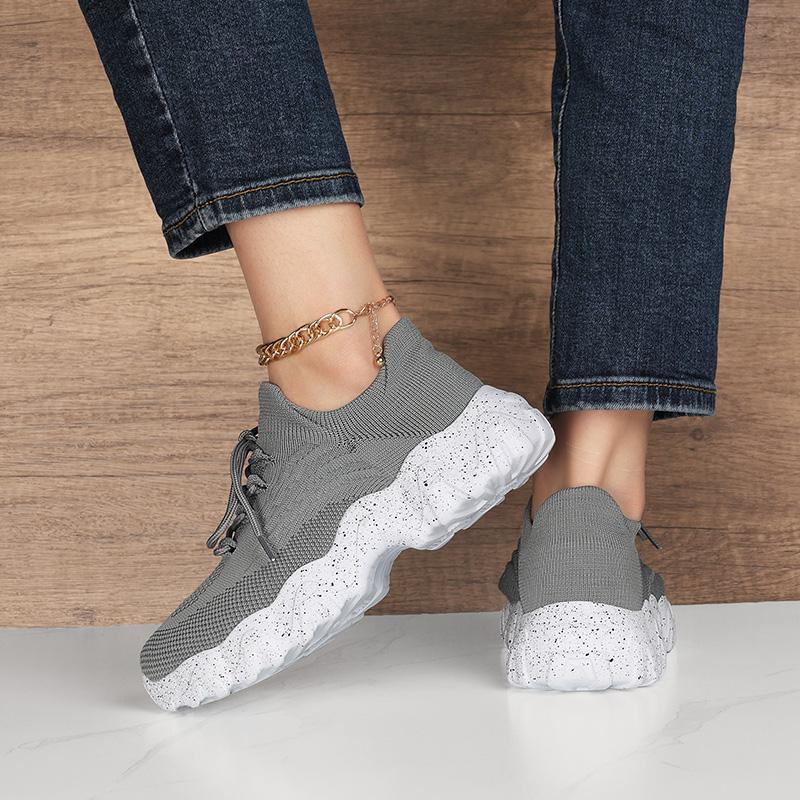 MAEDEF Women Summer Sneakers Platform Breathable Mesh Lightweight Vulcanize Shoes Comfortable Casual Sports Walking Gym Shoes