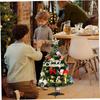 Tabletop Artificial Christmas Tree Set Small Mini Christmas Tree Set with Lights