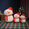 Santa Claus and Snowman Plush Doll Gift Pillow