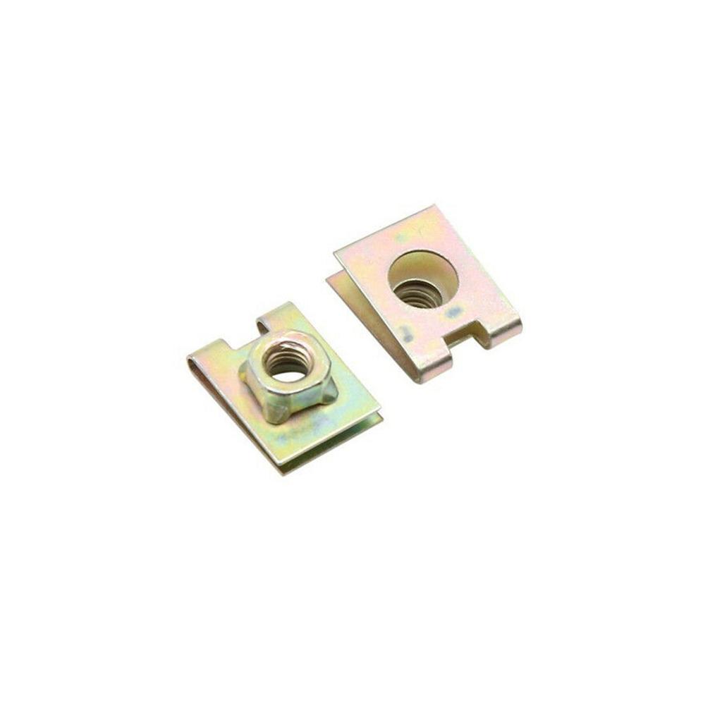 10 Pieces M6 6mm U Type Metal Plate Screw Speed Clip Attachments