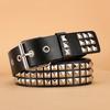 Trend Rivet Belt Heavy Metal Belt Men Women Punk Nightclub Rock Style Belt Jeans Belt Y2K Belt Fashion Decoration Women' Belt