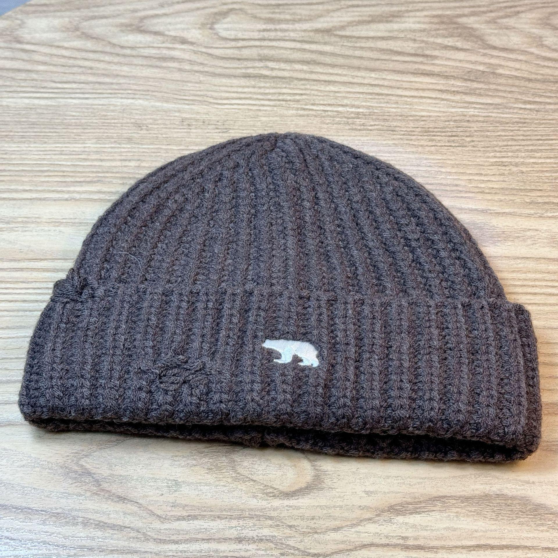 

Knitted Hat for Women New Autumn and Winter Korean Version Versatile Warm Large Head Circumference Ear Protection Thickened Woolen Hat Small Face one size