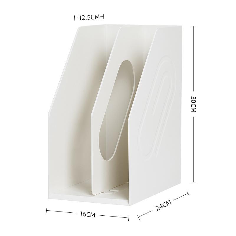 Student Office Desktop Storage Folder, Detachable Partition Book Storage Rack Book Stand