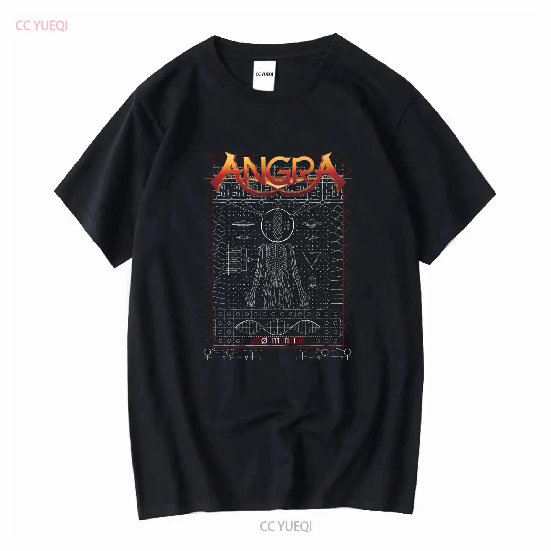 ANGRA 2018 Tour Power Metal Band Brazil Concert T Shirt Small long or short sleeves vintage Washed Versatile S разноцветный