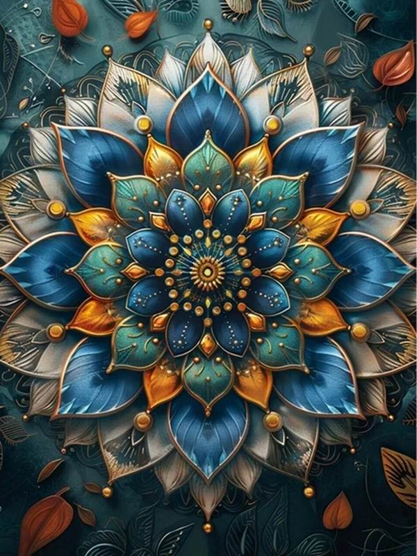 Diamond Painting New Collection 2024 Vintage Mandala Flower Diy Full Square Round Drill Rhinestone Embroidery Color Floral Mosaic Cross Stitch Kits