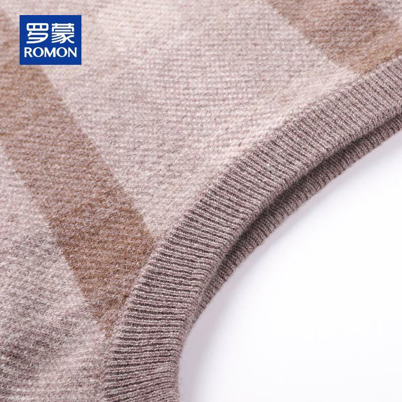 ROMON Men's 100% Cashmere V-Neck Sleeveless Vest