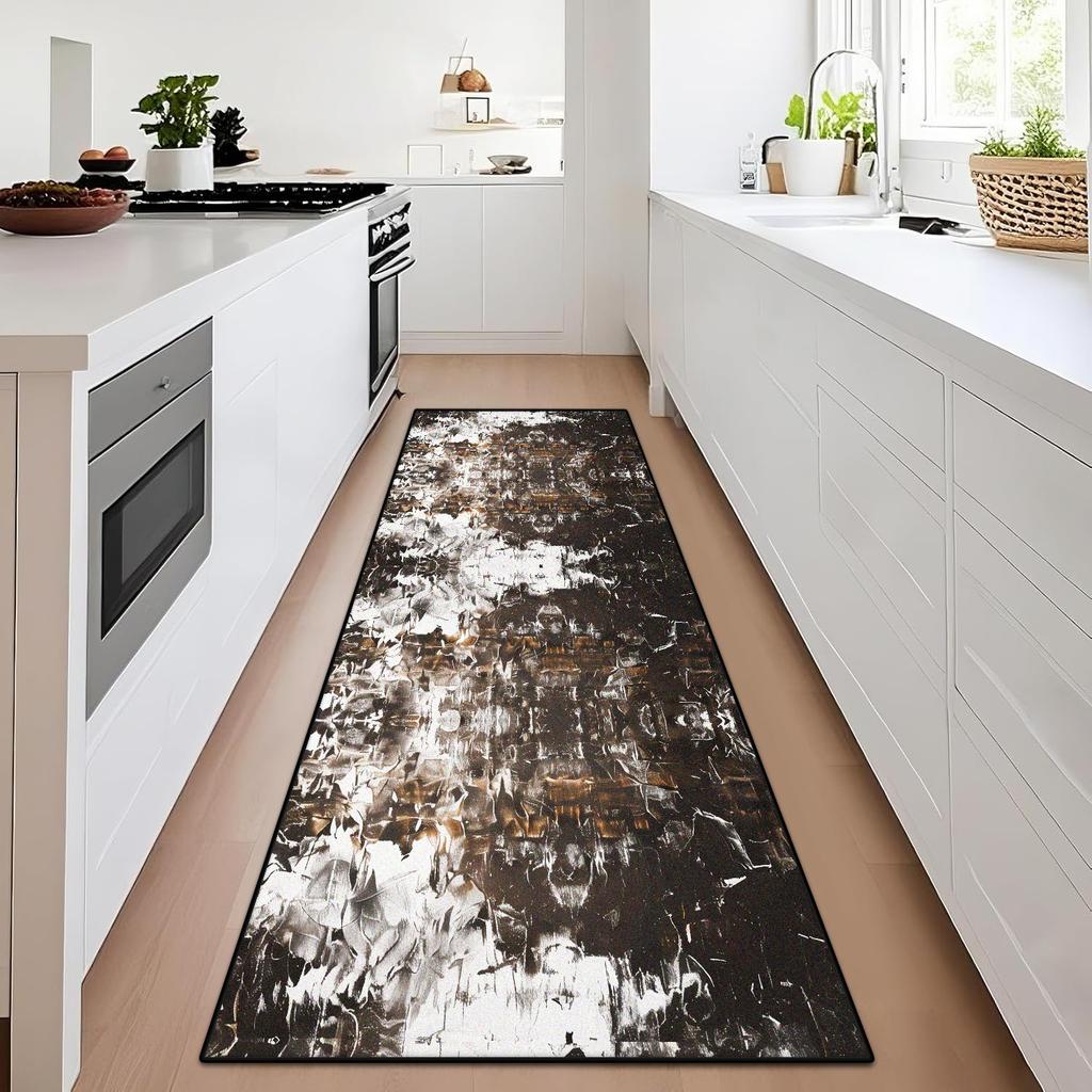 Nordic Abstract Long Carpet Corridor Non-slip Area Hotel Passageway Runners Washable Mat Entry Hallway Rugs Doormat Easy Clean