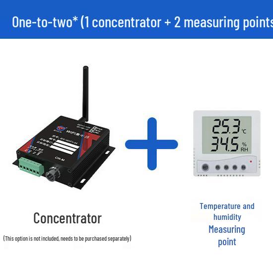 

Концентратор сигнала Wi-Fi: Беспроводной сборщик данных о температуре и влажности с GPRS, промышленного класса, не требует проводки.