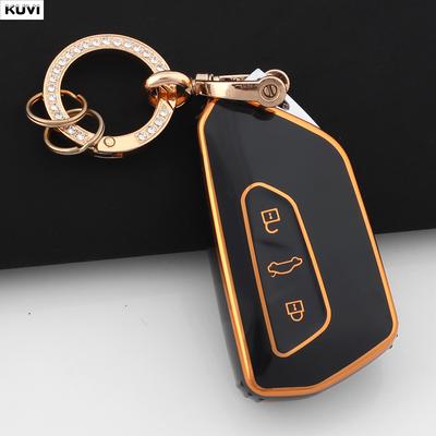 Car Key Cover For VW Volkswagen Golf 8 MK8 ID.3 ID.4 Cupra Skoda Octavia A8 SEAT Leon MK4 2020 2021 Formentor Tarraco