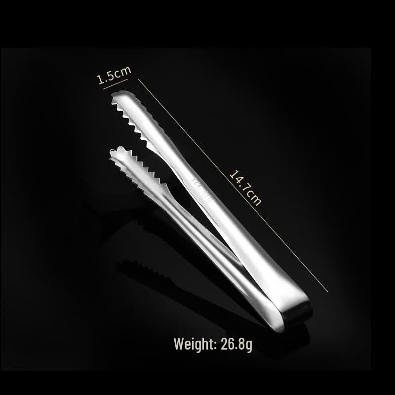 Gongziyu Stainless Steel Anti-slip Food & Ice Tongs Set