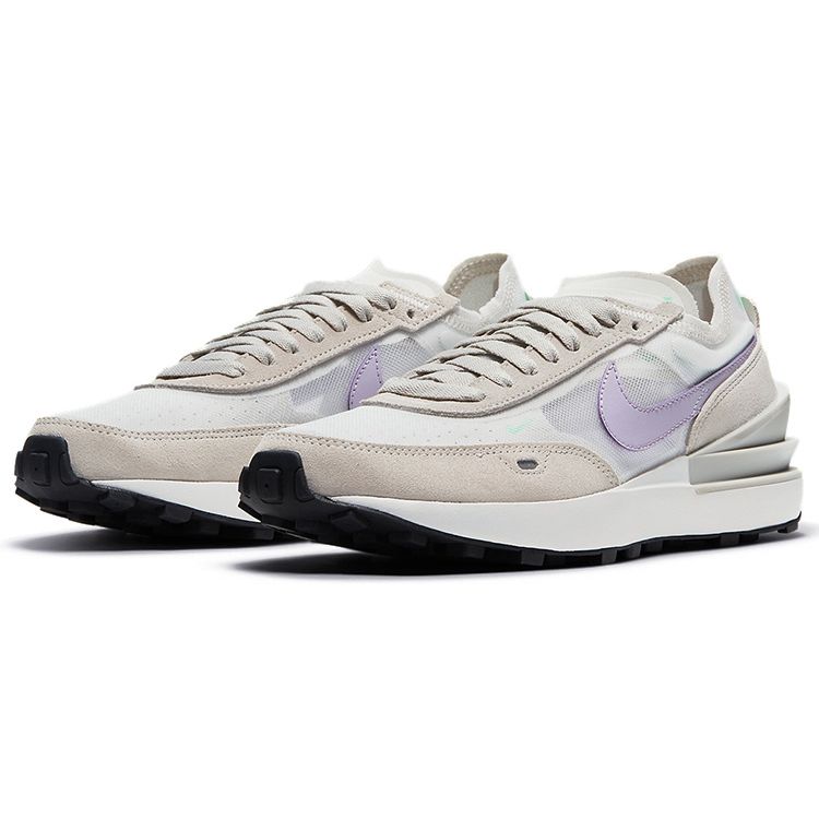 Nike Waffle One Summit White Infinite Lilac Women Sneakers Light-Bone Green-Glow DC2533-101