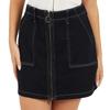 BRAVE SOUL Womens/Ladies Denim Full Zip High Waist Mini Skirt