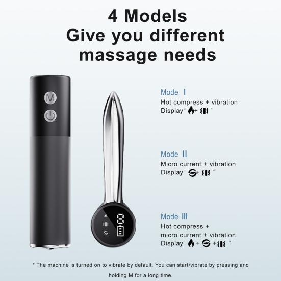 Electric Muscle Scraping Tool with Heating And Vibration Portable Gua Sha Massage Scraper for Whole Body Relaxation Pain Relief