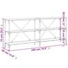 Console Table Sonoma Oak 180x30x75 cm Particleboard and Iron