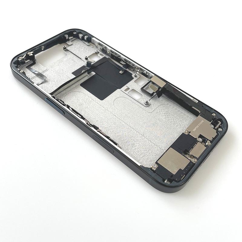 Pro iPhone 16 Pro Celý kryt Střední rám Rámeček S flex kabelem hlasitosti a napájení Boční tlačítka Šasi Náhradní díly