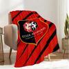 Stade Football Club Crest Blanket Lightweight Ideal Bedding Blanket Perfect for Travel, Camping, Living Rooms, Offices, Sofas, Fan Christmas Gift