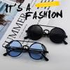 Pc Sunglasses Steam Punk Double Spring Leg Glasses Fashion Trend Round Sunglasses