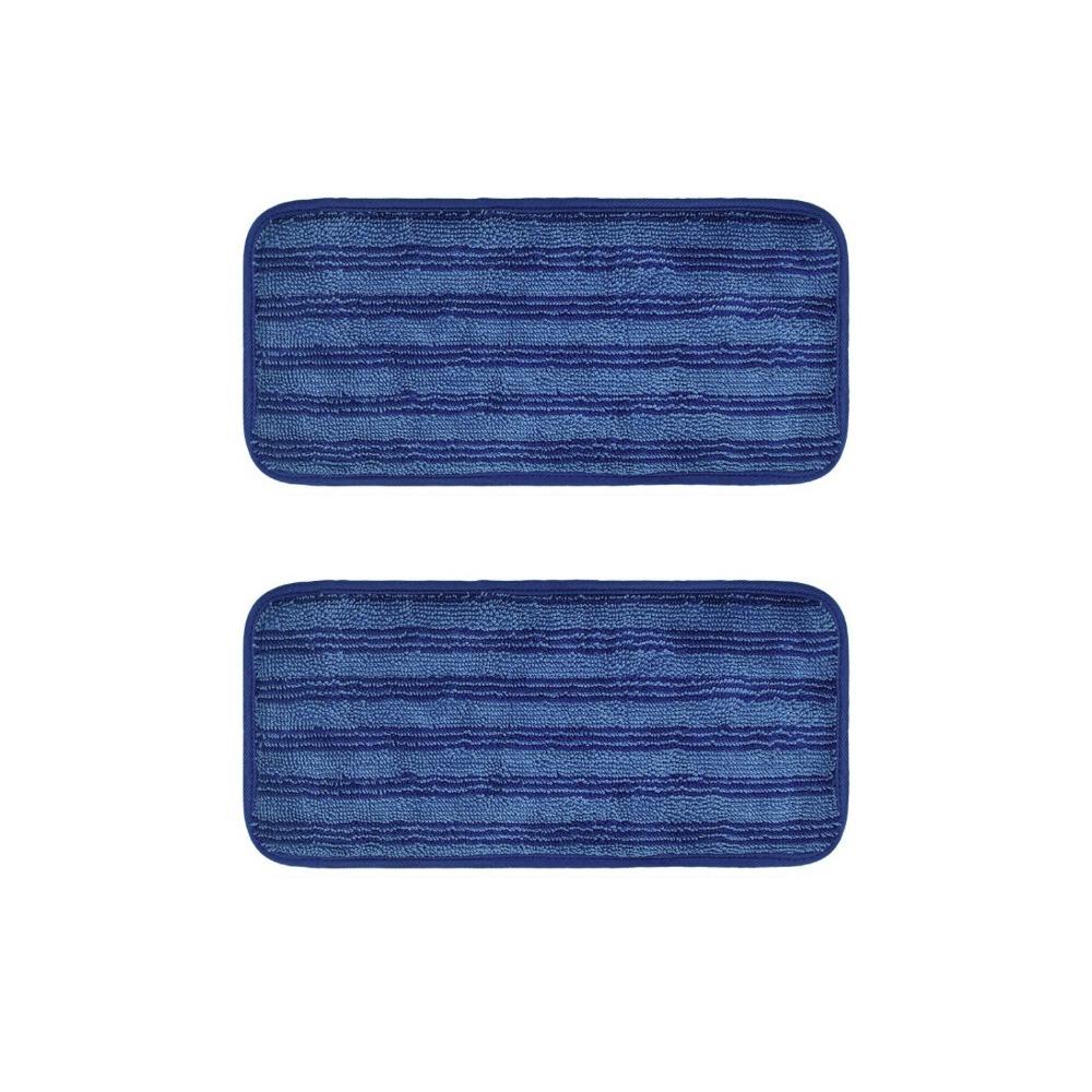 

2 pieces Absorbent Reusable Mop Pads Washable Floor Pad Refills Floor Cleaning синій
