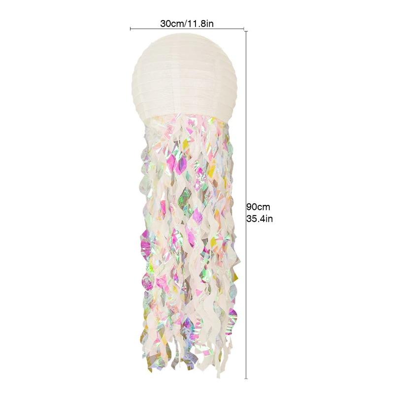 Halloween Jellyfish Pumpkin Paper Lantern DIY Ghost Party Pumpkin Bat Trick Or Treat Home Shop Decor Happy Halloween Day