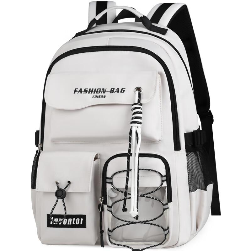 Edison Inventor Large Capacity Water-Resistant Backpack for High School, Middle School, and College
