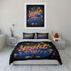 Text, Stars, and Butterflies. Bedding Sets Duvet Cover Sets Duvet Covers Pillowcases(1* Duvet Cover 2* Pillowcases Without Duvet Insert)