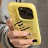 Simple Lucky Text Pattern Wave Texture Phone Case For iPhone 17 16 15 14 13 12 11 Pro Max 15 14 Plus Shockproof Soft Back Cover