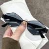 Popular Fashion Sunglasses, Polygonal Metal Sunglasses, Women's High-end Fashion Street Photography Sunglasses