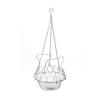 Hanging Chicken Feeder Large Poultry Vegetable Fruits Feeding Basket with Hanging Chain Veggie Treat Ball for Chicken Coop Accessories